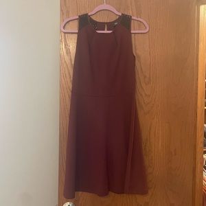 Maroon Skater Dress